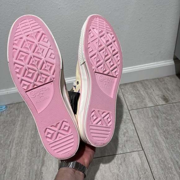 Converse Golf Chuck 70 Flames Shoes Mens Size 11 Yellow High Top Canvas Sneakers - Picture 6 of 12